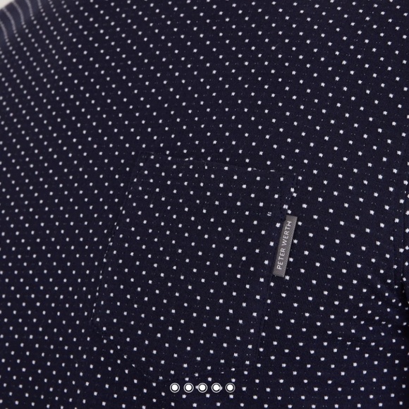 Peter Werth London BRIDGER T-SHIRT -Dark  NAVY Medium - Picture 9 of 10